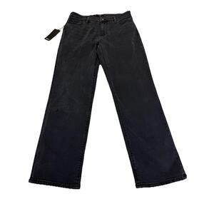 Hudson Los Angeles Jeans Women’s Sz 10 Straight Leg Night Time Black Stretch NWT